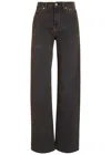 Our Legacy Wata Cut Straight-leg Jeans In Brown