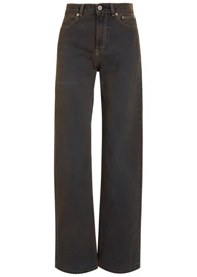 Our Legacy Wata Cut Straight-leg Jeans In Brown