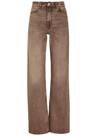 Our Legacy Wata Cut Straight-leg Denim Jeans In Brown