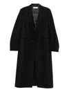 Our Legacy Long Water-repellent Wool Supper Coat In Black