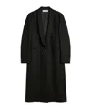 Our Legacy Long Water-repellent Wool Supper Coat In Black