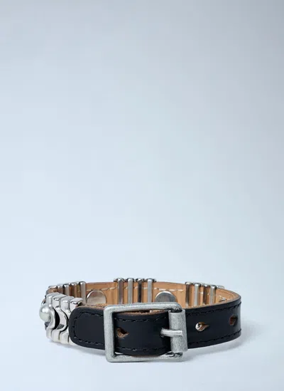 Our Legacy Wave Bracelet In Black
