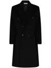 Our Legacy Oversize Double-breasted Coat Notched Lapels In Black