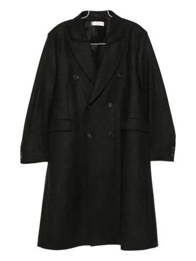 Our Legacy Whale Double-breasted Coat In Black