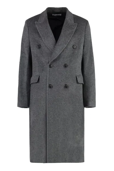 Our Legacy Whale Double-breasted Coat In Grey