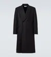 Our Legacy Whale Double-breasted Wool-blend Coat In Black