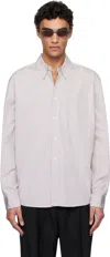 Our Legacy White & Purple Beyond Bd Shirt In Drive In Check