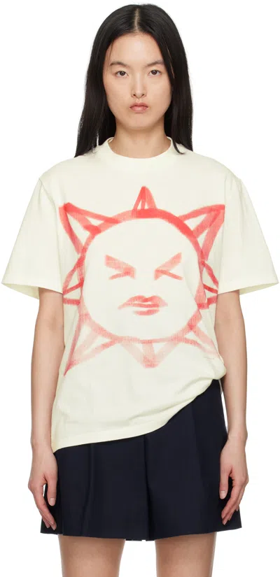 Our Legacy White Box T-shirt In Squinting Sun Legacy