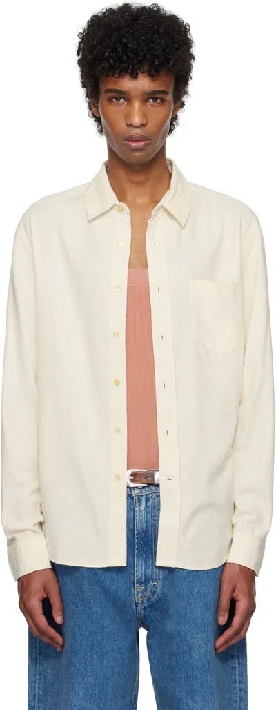 Our Legacy White Classic Shirt In White Silk
