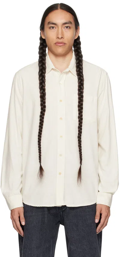 Our Legacy White Classic Shirt In White Silk
