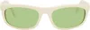 Our Legacy White Shelter Sunglasses In Neutral