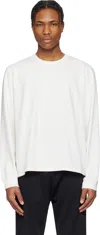 Our Legacy White Tour Longsleeve T-shirt In Raw White Band Jerse