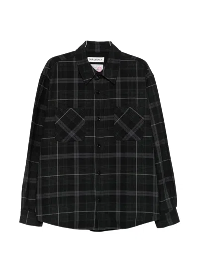 Our Legacy Whoppin Checked Cotton-flannel Shirt In Black
