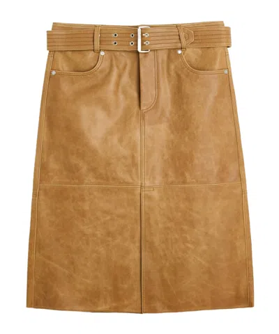 Our Legacy Wide Belt Skirt In Brown