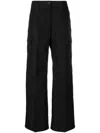 Our Legacy Wide-leg Cargo Trousers In Schwarz