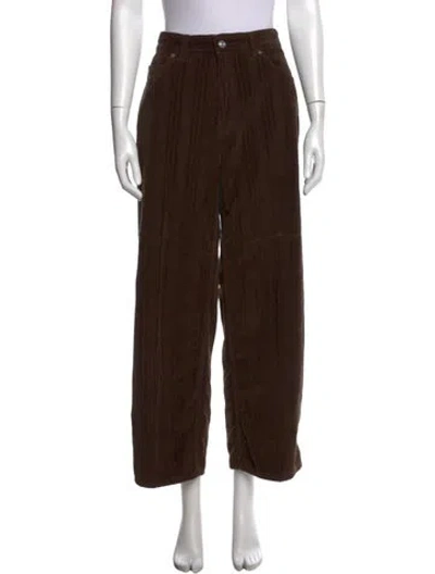 Pre-owned Our Legacy Wide Leg Pants In Brown