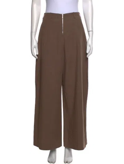 Pre-owned Our Legacy Wide Leg Pants In Brown