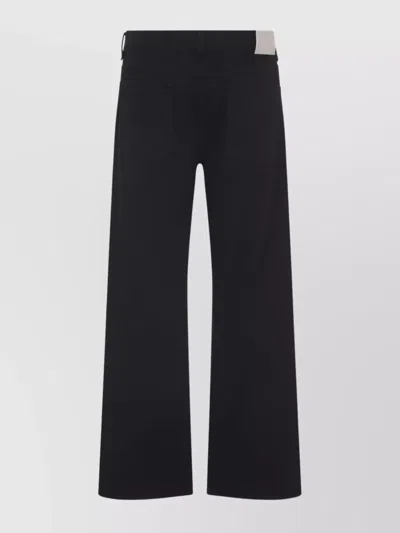 Our Legacy Wide Leg Trousers Back Pockets In Black