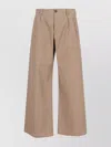 Our Legacy Bridge Chino Wide Leg Cotton Trousers In Neutral