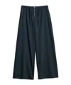 Our Legacy Wide-leg Wool Trousers In Black