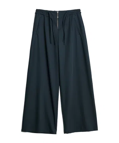 Our Legacy Wide-leg Wool Trousers In Black