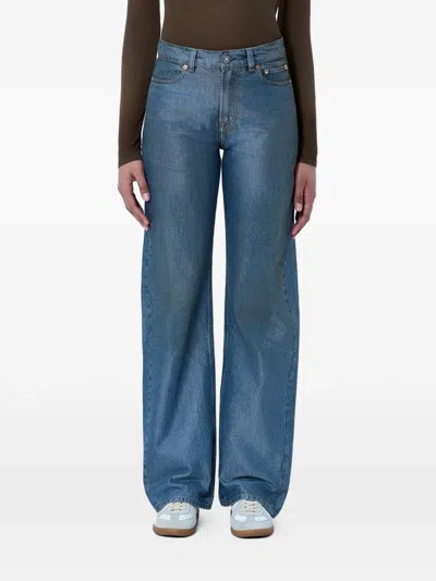 Our Legacy Wide-leg Five-pocket Jeans In Blue