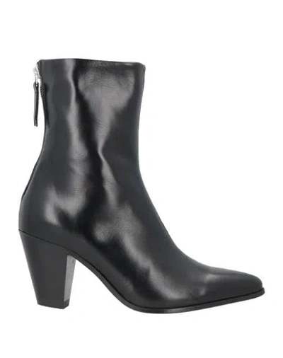 Our Legacy Woman Ankle Boots Black Size 7 Leather