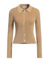 Our Legacy Sand-coloured Ribbed Cotton Cardigan Women In Beige