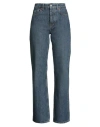 Our Legacy Woman Jeans Blue Size 28 Cotton In Multi