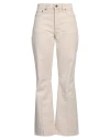 Our Legacy Woman Jeans Sand Size 30 Cotton, Steel In Beige