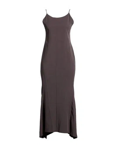 Our Legacy Woman Maxi Dress Chocolate Brown Size 8 Lyocell