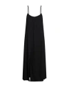 Our Legacy Woman Midi Dress Black Size 10 Silk In Black