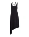 Our Legacy Woman Midi Dress Black Size 8 Polyamide, Elastane In Black