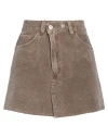 Our Legacy Woman Mini Skirt Khaki Size 12 Cotton
