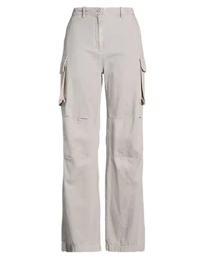 Our Legacy Woman Pants Light Grey Size 8 Cotton, Hemp In Gray
