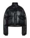 Our Legacy Black Cropped Inhale Puffa Down Jacket In Black