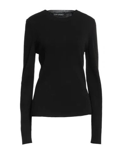 Our Legacy Woman Sweater Black Size 10 Cotton