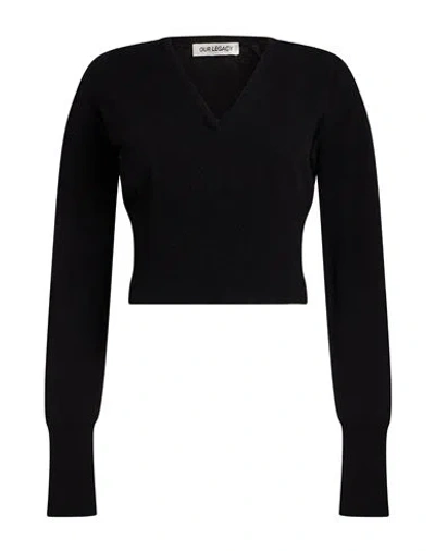 Our Legacy Woman Sweater Black Size 4 Merino Wool