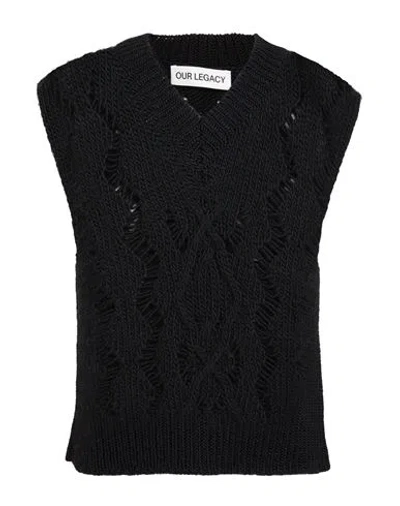 Our Legacy Woman Sweater Black Size 4 Wool