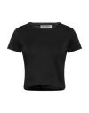 Our Legacy Knit Cropped T-shirt In Black