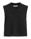 Our Legacy Woman Sweater Charcoal Size 8 Acrylic, Wool In Grey