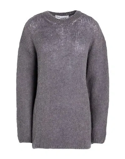 Our Legacy Woman Sweater Grey Size 8 Polyamide, Baby Alpaca Wool, Merino Wool In Gray