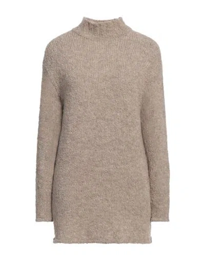 Our Legacy Woman Turtleneck Beige Size 16 Organic Wool, Recycled Polyester