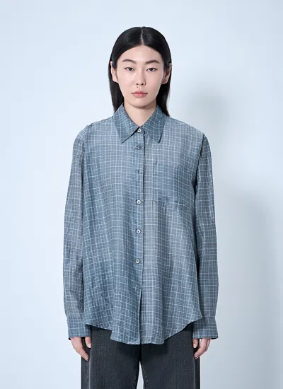 Our Legacy Women Apron Shirt In Blue