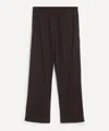 Our Legacy Leisure Pleated Virgin Wool Trousers In Brown