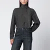 Our Legacy Dark Grey Cotton And Wool Blouse In Gray