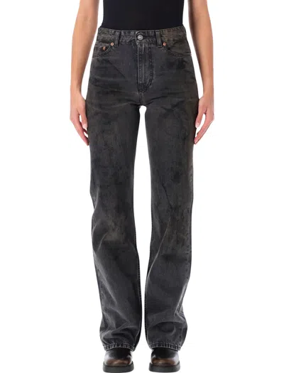 Our Legacy Women's High-rise Straight-leg Jeans In Nero