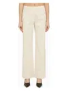 Our Legacy Regular White Cotton Trousers In White