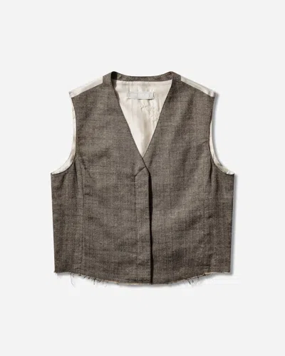 Our Legacy Women S Base Waistcoat Deep Husk In Green