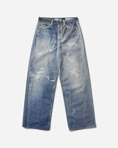 Our Legacy Women S Full Cut Jeans Digital Denim Print In Blue